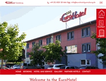 Tablet Screenshot of eurohotelguenzburg.de